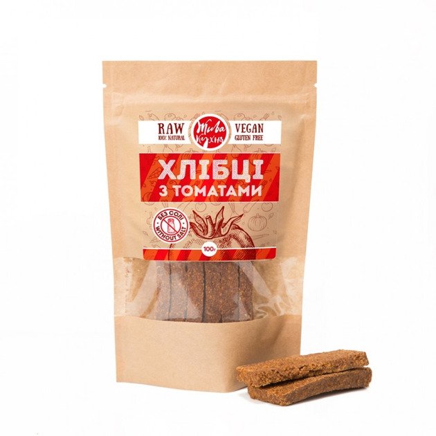 Хлібці З томатами без солі 100г